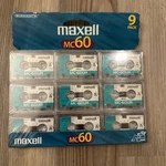 Maxell MC-60 Ur Microcassette 9 Pack Minute Length New Old Stock Sealed. Fixed Price $19.99.