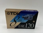 Tdk Ehg 120 8 Mm Video Cassette Extreme High Grade New. Fixed Price $13.00.