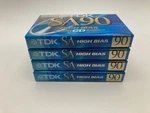 Lot Of 4 New Sealed Cassettes Tdk SA-90 Minute Cd High Bias Type Ii. Fixed Price $32.50.