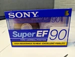 New Sony Super Ef 90 Cassette Tape Type Normal Position Blank Audio Nos Sealed. Fixed Price $25.00.