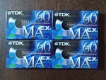 Tdk Ma Ex 60 Type Iv Metal Position Cassette Tape Lot Of 4 Japan New. Fixed Price $150.00.