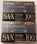 Tdk Sa-x 100 1991 Usa Type Ii Blank Tapes Sealed Two Cassettes. Fixed Price $21.95.