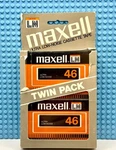 Maxell Ln 46 Twin Pack Type Ii 1977 Blank Cassette Tapes (2) (sealed). Fixed Price $35.99.