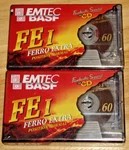 Basf Ferro Extra - 2 60 Min Blank Cassette Tapes New & Sealed. Fixed Price $10.77.