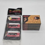 5 Pack Rca 90 Minute Audio Cassette Tapes Stereo Hi-fi New Sealed + 3 Laser 60M. Fixed Price $14.99.