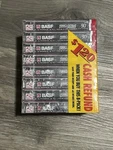 Basf Ferro Extra I-90 Min Sealed Blank Audio Cassette Tapes 8 Pack New. Fixed Price $79.99.