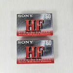 2 Sony 60 High Fidelity Normal Bias Audio Cassette Tapes, New Sealed. Fixed Price $10.99.