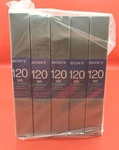 Sony T-120BA Premier High Grade Lot Of 5 Vhs Tapes Video Cassette New Sealed +. Fixed Price $50.91.