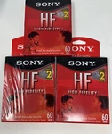 *6* Sony High Fidelity Min Normal Bias Audio Cassette Tapes C-60HFL/2B New. Fixed Price $14.96.