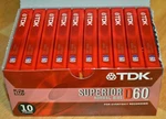 Tdk D60 Blank Audio Cassette Tapes 10 Pcs Iec I/type Superior Normal Bias Nos. Fixed Price $19.99.