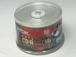Tdk Cd-r 700MB 48X Blank Recordable Discs New, Unused, Open Box (50 Pack). Fixed Price $16.00.
