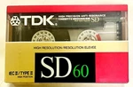Tdk Sd 60 Type Ii Blank Audio Cassette Tape - 1988 New Sealed Vintage. Fixed Price $11.49.