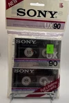 Vintages Sony UX90 Type Ii High Bias Blank Cassette Tape Sealed New Wide Window. Fixed Price $26.99.