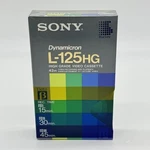 Sony L-125 Hg Beta Video Cassette Tape Dynamicron 45 Minutes Single Sealed. Fixed Price $6.89.