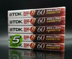 5-PACK Tdk 60 Blank Audio Cassette Tapes Type Normal Position Japan/thailand. Fixed Price $24.99.