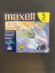 Maxwell Cd-r Pro 700 Mb 80 Minute Recordable 5 Pack With Jewel Cases. Fixed Price $12.00.
