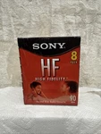 Sealed New Sony 90 Minute Blank Audio Cassette Tapes High Fidelity 8 Pack. Fixed Price $25.99.