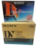 Sony DV180MEM2, Case-lot Of 5 Digital Video CASSETTES-180M, Ic Memory-new Sealed. Fixed Price $19.98.
