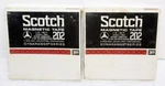 2- Vintage Scotch 202 Magnetic 5" X 1/4" 600' Reel To Tapes Nib. Fixed Price $39.99.