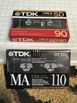 Tdk MA110 Metal Bias Type Iv Blank Cassette Tape + SD90 2 Brand New Sealed. Fixed Price $24.98.