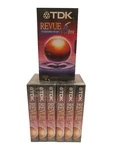 7X Tdk Revue 6 Hr Blank Vhs Tapes T-120RVBH New & Sealed. Fixed Price $29.95.
