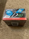 Tdk D90 Iec Type 1 Normal Position 5 Pack Blank Cassette Tapes New Sealed. Fixed Price $12.49.