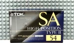 Tdk Sa 54 1992 Japan Type Ii Blank Cassette Tape (1) (sealed). Fixed Price $26.99.