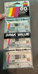Nos Gemini Special Events 60 Minute Normal Bias Cassettes Package 3 New Sealed. Fixed Price $9.99.