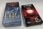 3 New Sealed Vhs Tapes Tdk + Jvc Ehg T-120 Blank Cassette Lot. Fixed Price $18.69.