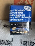 Sony Ux Turbo 90 Type Ii High Bias Blank Cassette Tapes Lot Of 5 + Case. Fixed Price $88.88.