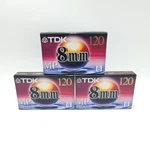 Tdk 8MM Mp Premium 120 Video Cassette Tape Lot Of 3 New Sealed. Fixed Price $13.80.
