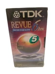 5X Tdk Revue 6 Hr Blank Vhs Tapes T-120RVBH New & Sealed. Fixed Price $22.99.