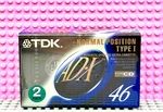 Tdk Ad-x 46 1992 Japan Twin Pak Type Blank Cassette Tapes (2) (sealed). Fixed Price $53.99.