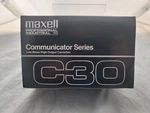 New: Maxell C30 Professional Audio Cassette - Communicator Series Lot 10. Fixed Price $19.99.