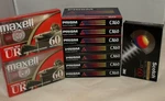 Lot Of Blank Sealed Cassette Tapes Mixed Brand Scotch Prism Maxell. Fixed Price $16.99.