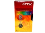 Tdk 4-PACK T-120RV Minutes Vhs Cassette Vcr Tapes Factory Sealed New. Fixed Price $14.99.