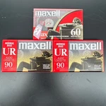Maxell Ur 60 & 90 Normal Bias Audio Cassette Tapes Lot New Sealed Nos. Fixed Price $5.04.