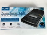 Coby Model CVR42BK Black Portable Cassette Recorder. Fixed Price $19.99.