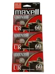 Maxell Audio Cassette Normal Bias Ur 60 Minutes New Blanks - Of 3. Fixed Price $10.49.