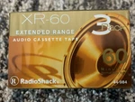 Radio Shack Extended Range XR-60 Normal Bias Audio Cassette Tapes 3 Pack. Fixed Price $8.95.