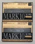 Vtg ( Lot Of 2) Shape Mark 10 Sc Pro 30 Studio Mastering Audio Cassette Tapes. Fixed Price $75.00.