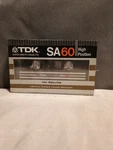 Vintage 80S Sealed Cassette Audio Tape Tdk Avilyn SA60 High Position Type 1982. Fixed Price $27.77.