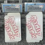 Vintage Retro Radio Shack Realistic Mailers Two 6PK Standard Cassettes. Fixed Price $23.60.