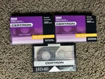 New Lot Of 3 Certron HD60 High Density Blank Audio Cassette Tapes Minutes. Fixed Price $9.95.