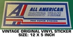All American Racing Team Pro Super Stocks Vintage Original Decal Sticker - Nhra. Fixed Price $13.06.