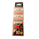 Sony Micro 4 Pack 90 Minute Dictation Cassettes Nip Vintage. Fixed Price $52.09.