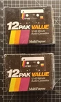 24 New Gemini MP60 Blank Audio Cassette Tapes Unopened 12 Paks Multi Purpose. Fixed Price $37.50.