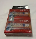 Tdk Superior D90 Cassette Tapes 4-PACK New Sealed Normal Bias Iec Type Min. Fixed Price $9.99.
