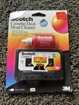 Scotch Cassette Deck Head Cleaner Kit Renewal Solution Wet Sealed 1997 Rare. Fixed Price $14.95.