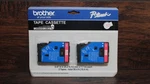 New Brother P-touch TC-21 0.47" Red On White Label Tape Cassette Pack 12MM. Fixed Price $10.89.